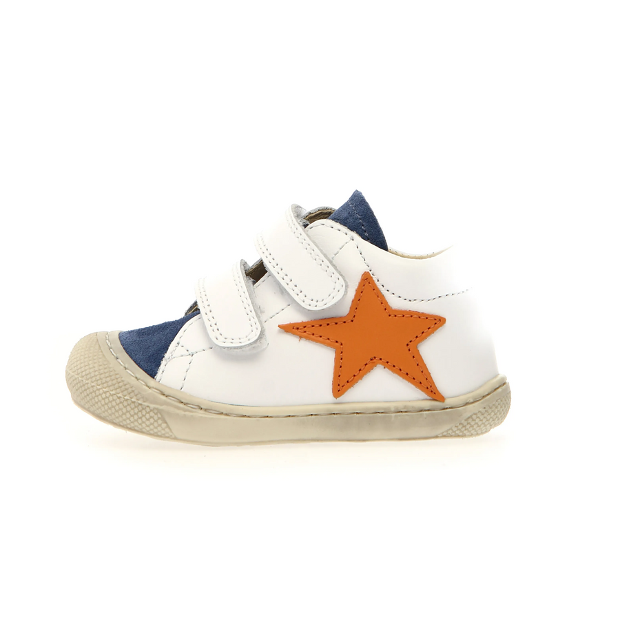 Naturino Boy's Kolde Vl Casual Shoes - White / Azure / Orange