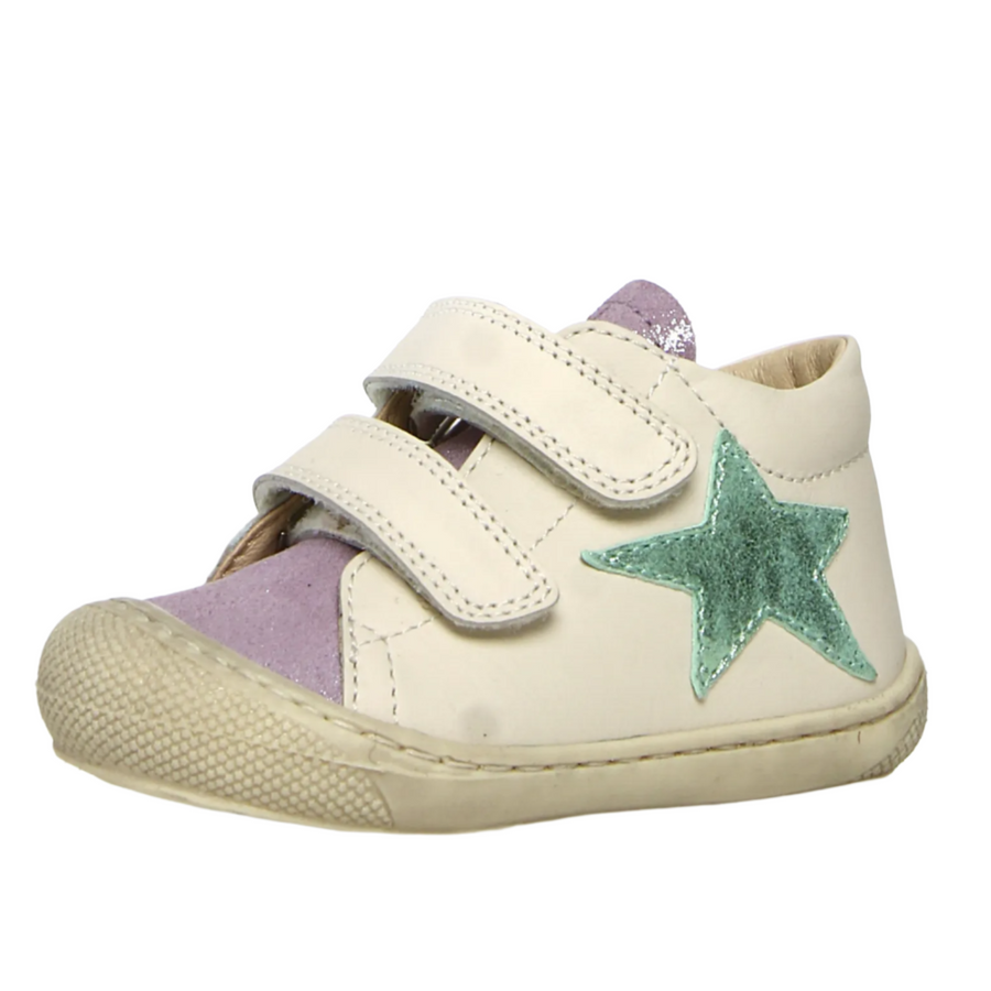 Naturino Girl's Kolde Vl Casual Shoes - Lilac / Milk / Aquamarine