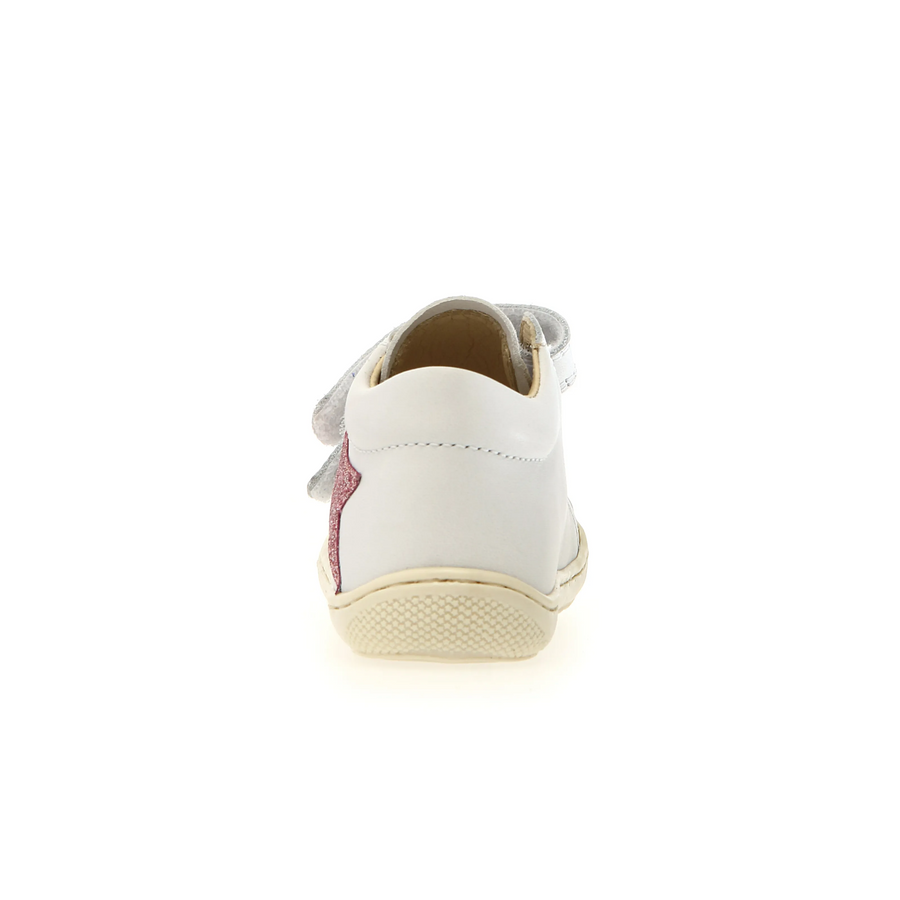 Naturino Girl's Kolde Vl Casual Shoes - White / Silver / Pink