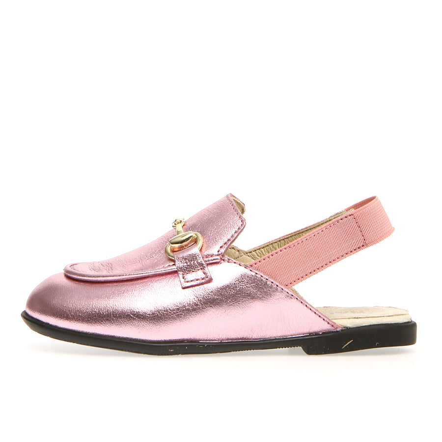 Naturino Mestre Girl's Dress Shoes - Metallic Pink/Elastic Pink