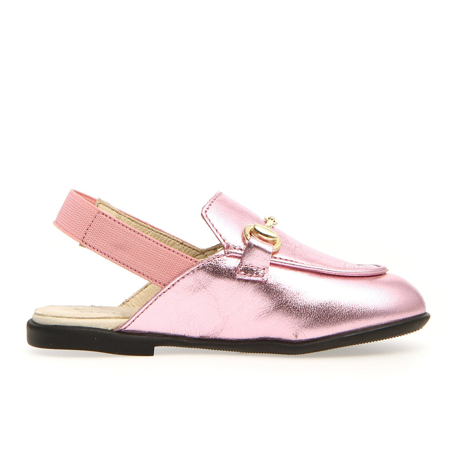 Naturino Mestre Girl's Dress Shoes - Metallic Pink/Elastic Pink