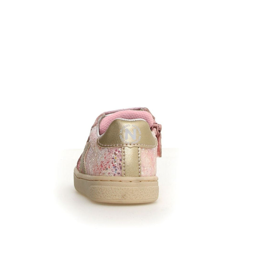 Naturino Girl's Pinn Zip Lace Up Casual Shoes - Cipria / Platinum