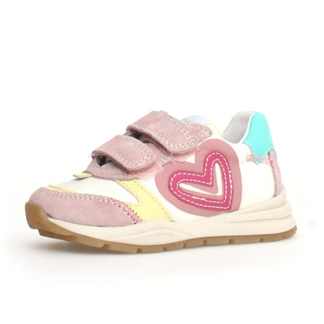 Naturino Girl's Quelly 2 Vl Sneakers - Pink/Milk