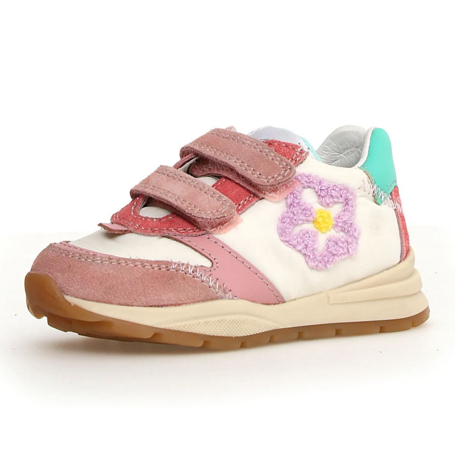 Naturino Girl's Quelly 3 Vl Sneakers - Pink / Milk