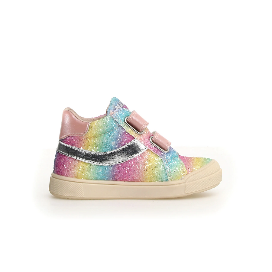 Naturino Girl's Singery Vl Casual Shoes - Pink/Silver/Multi