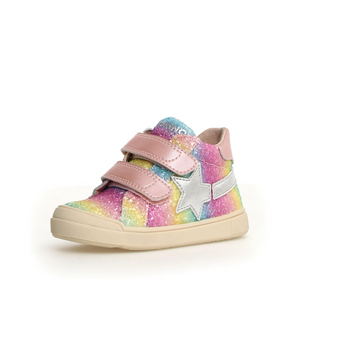 Naturino Girl's Singery Vl Casual Shoes - Pink/Silver/Multi