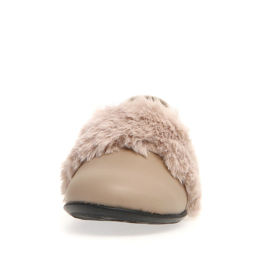 Naturino Girl's Toocuutie Fur Sandals - Taupe