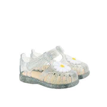 Igor Girl's Tobby Gloss Flor Glitter Sandals - Transparente Multi Glitter