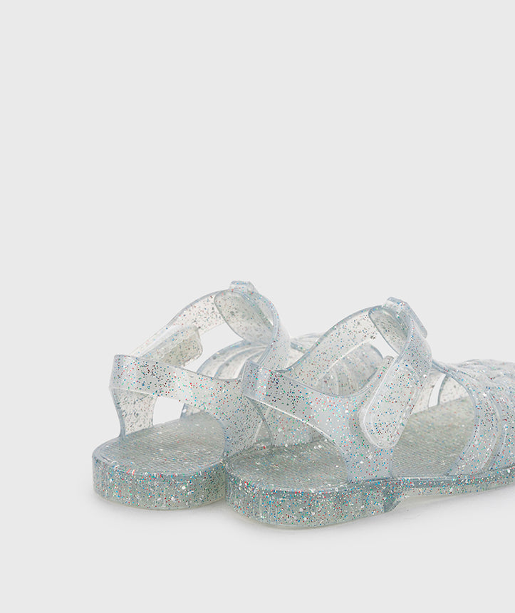 Igor 10329-386 Clasica Cristal Sandals, Tr.Transparente Multi Glitter