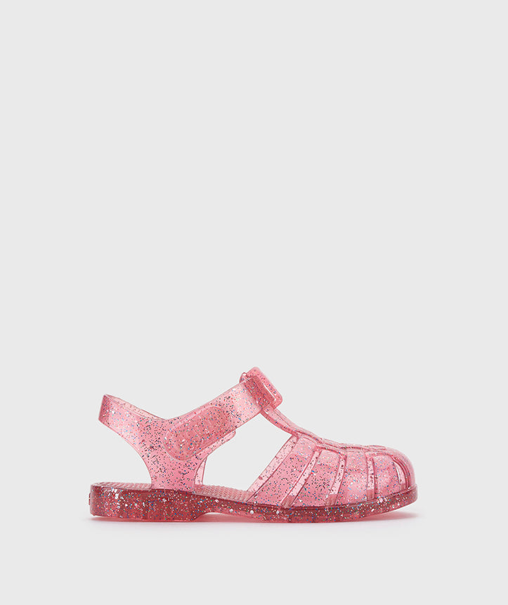 Igor 10329-387 Clasica Cristal Sandals, Tr.Fucsia Multi Glitter