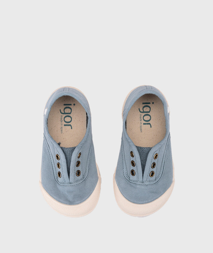 Igor Boy's And Girl's Lona Laceless Shoes - Oceano