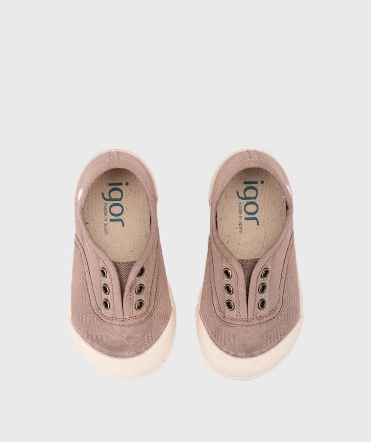 Igor Boy's And Girl's Lona Laceless Shoes - Cacao