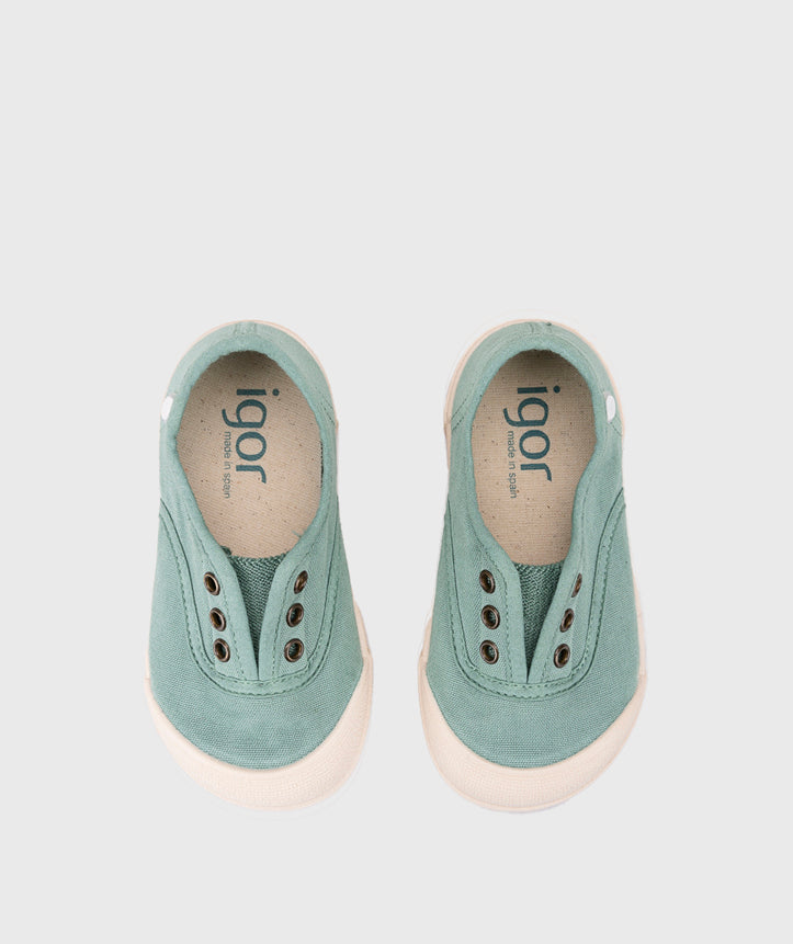 Igor Girl's Lona Laceless Shoes - Matcha