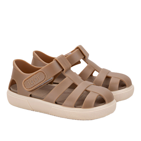 Igor Boy's And Girl's Bay Sandals - Taupe