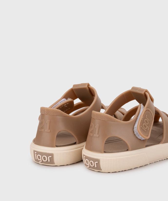 Igor Boy's And Girl's Bay Sandals - Taupe