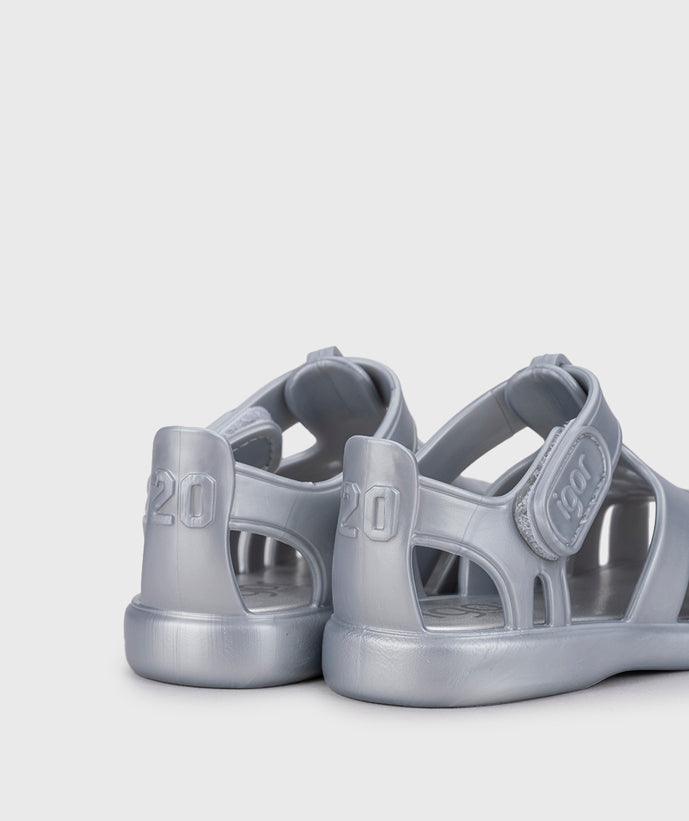 Igor Boy's And Girl's Tobby Metal Sandals - Plata