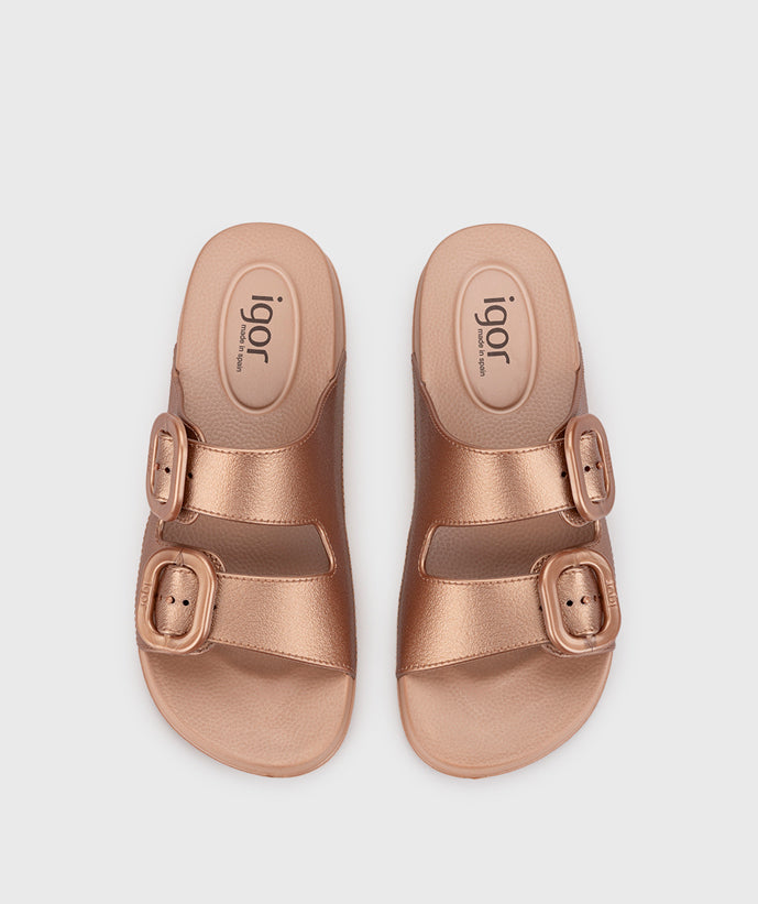 Igor Women's Habana Metal Sandals - Bronce