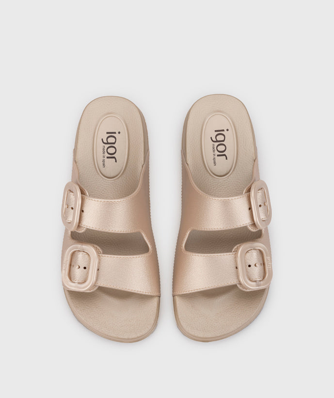 Igor Women's Habana Metal Sandals - Platino