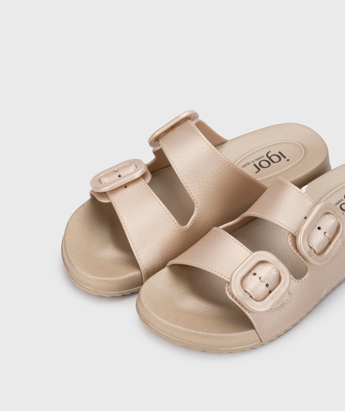 Igor Women's Habana Metal Sandals - Platino