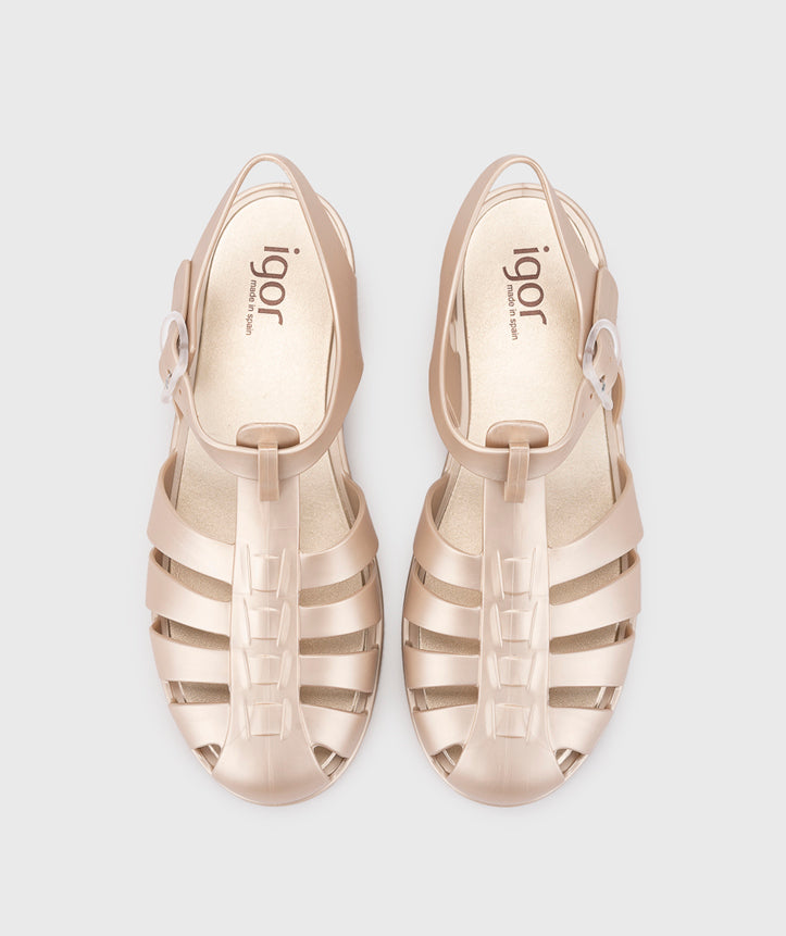 Igor Women's Biarritz Metal Sandals - Platino