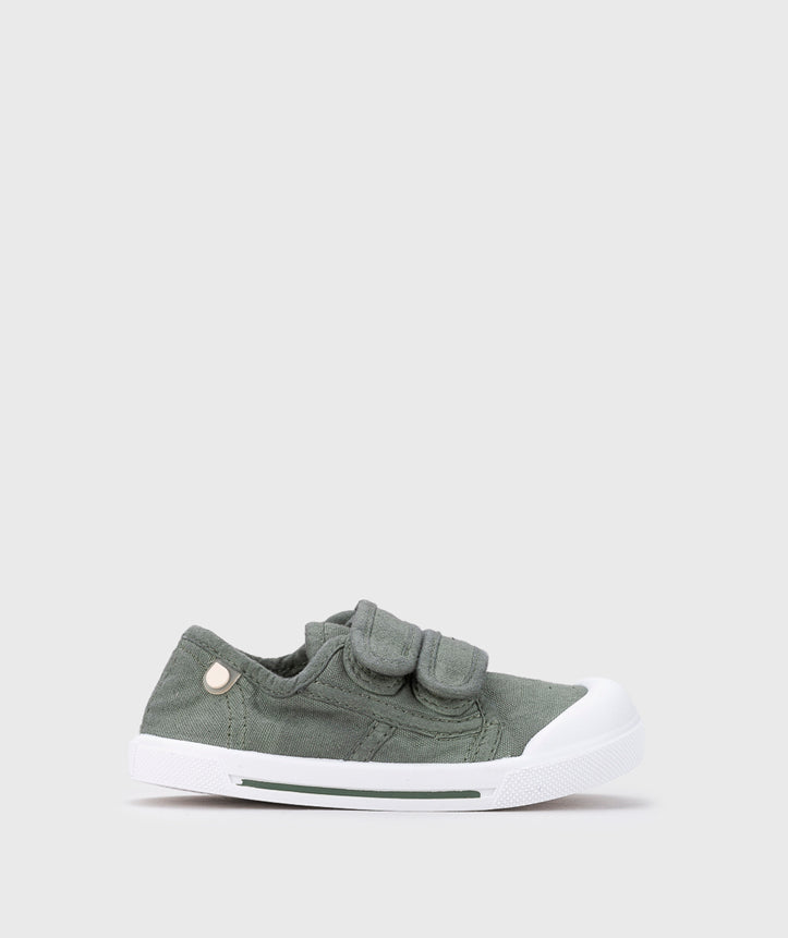 Igor Boy's And Girl's Barefoot Canvas V Shoes - Kaki