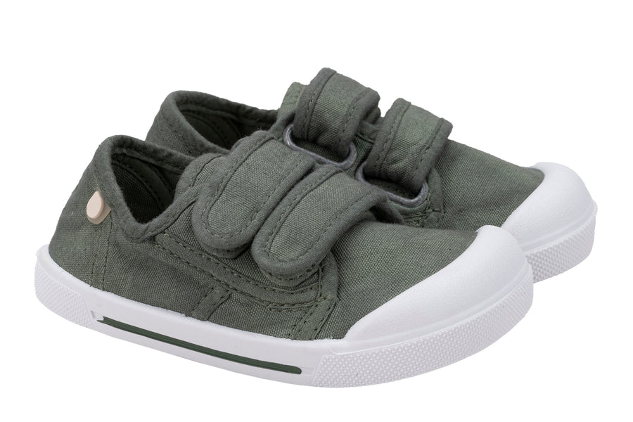 Igor Boy's And Girl's Barefoot Canvas V Shoes - Kaki
