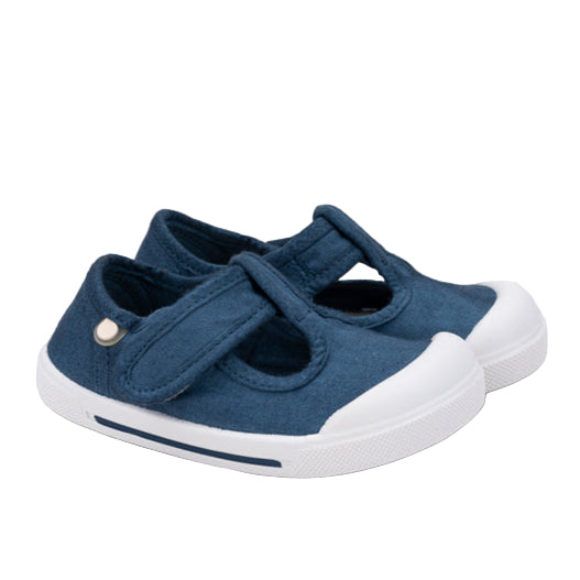Igor Boy's And Girl's Barefoot Canvas Pepito Shoes - Marino