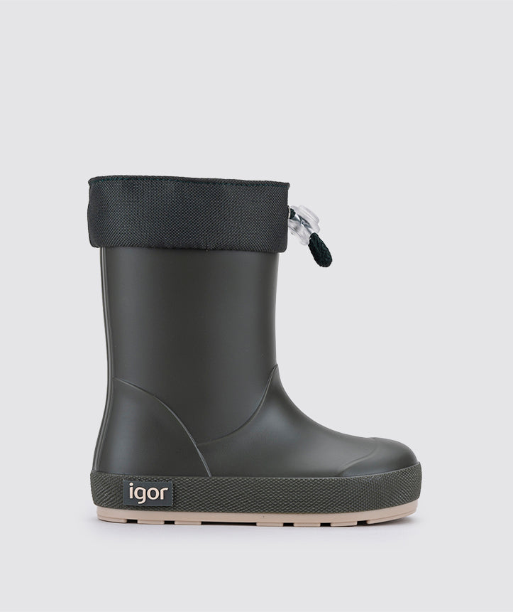 Igor Boy's and Girl's Yogi Dk Cuello Rain Boots - Kaki