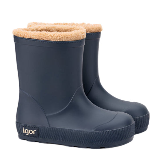 Igor Boy's and Girl's Yogi Borreguito Rain Boots - Marino