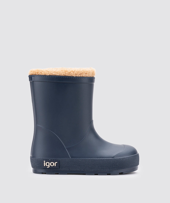 Igor Boy's and Girl's Yogi Borreguito Rain Boots - Marino