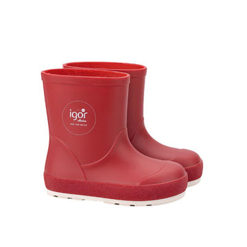 Igor Yogi Nautico Barefoot Rain Boots, Rojo