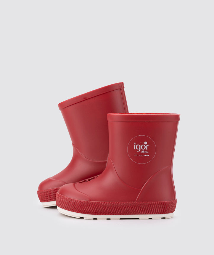 Igor Yogi Nautico Barefoot Rain Boots, Rojo