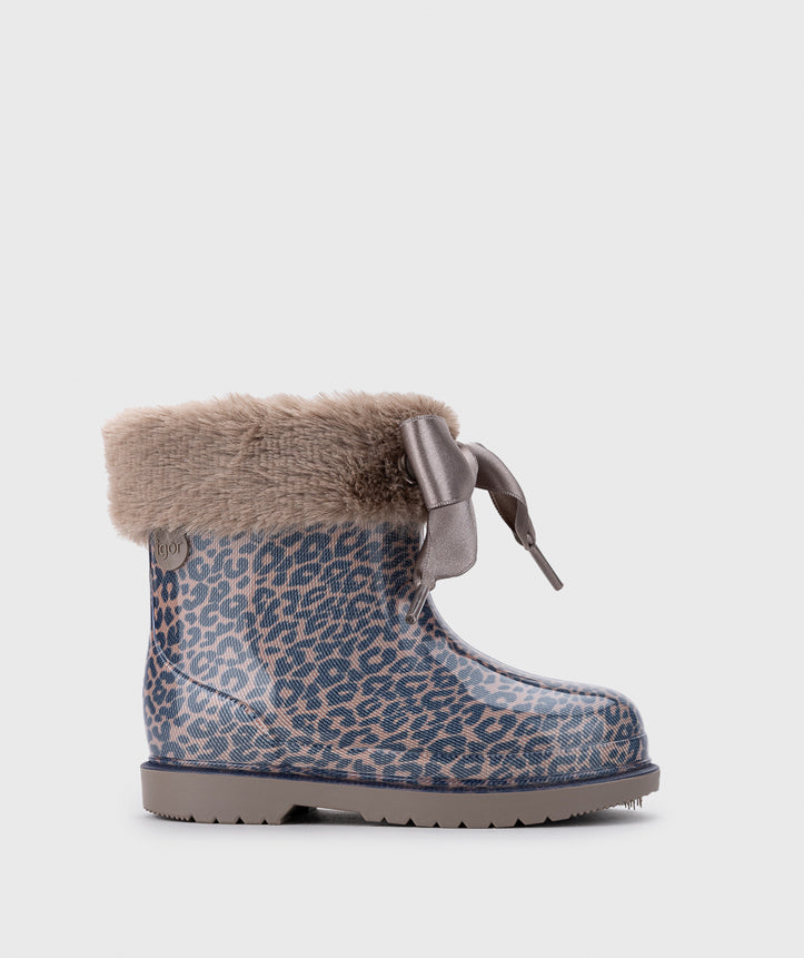 Igor Girl's Bimbi Leo Soft Rain Boots - Taupe