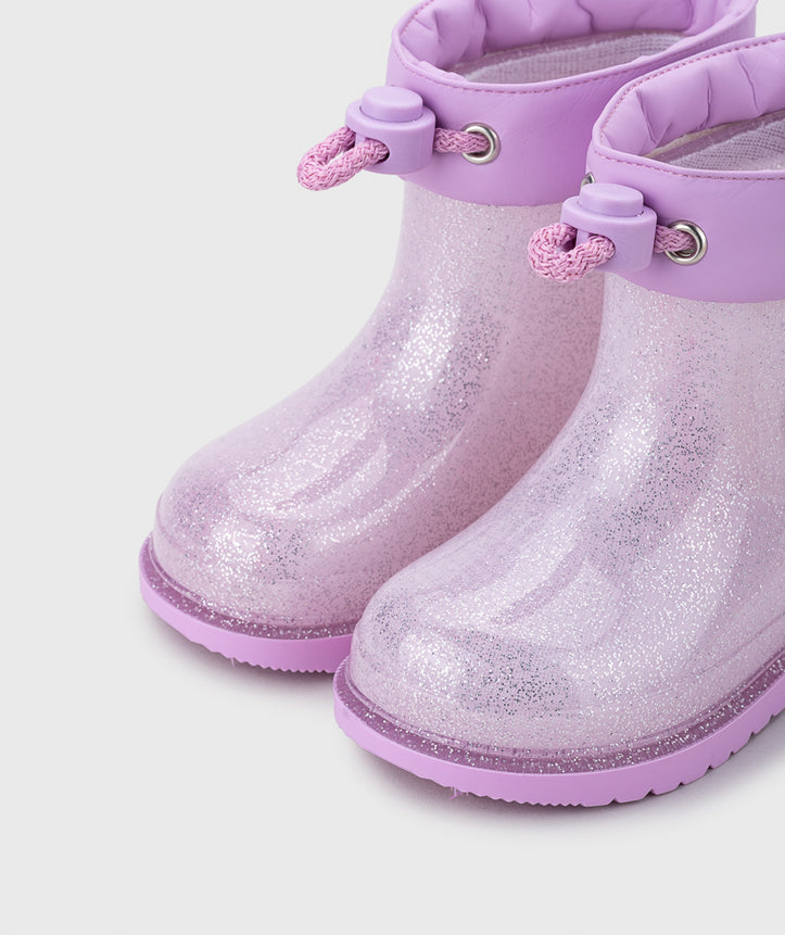 Igor Girl's Bimbi Unicornio Glitter Rain Boots - Malva