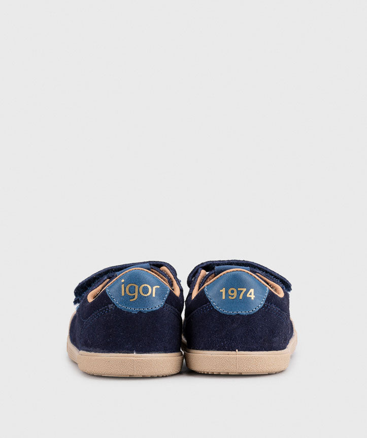 Igor Boy's and Girl's Tennis Suede Shoes - Marino