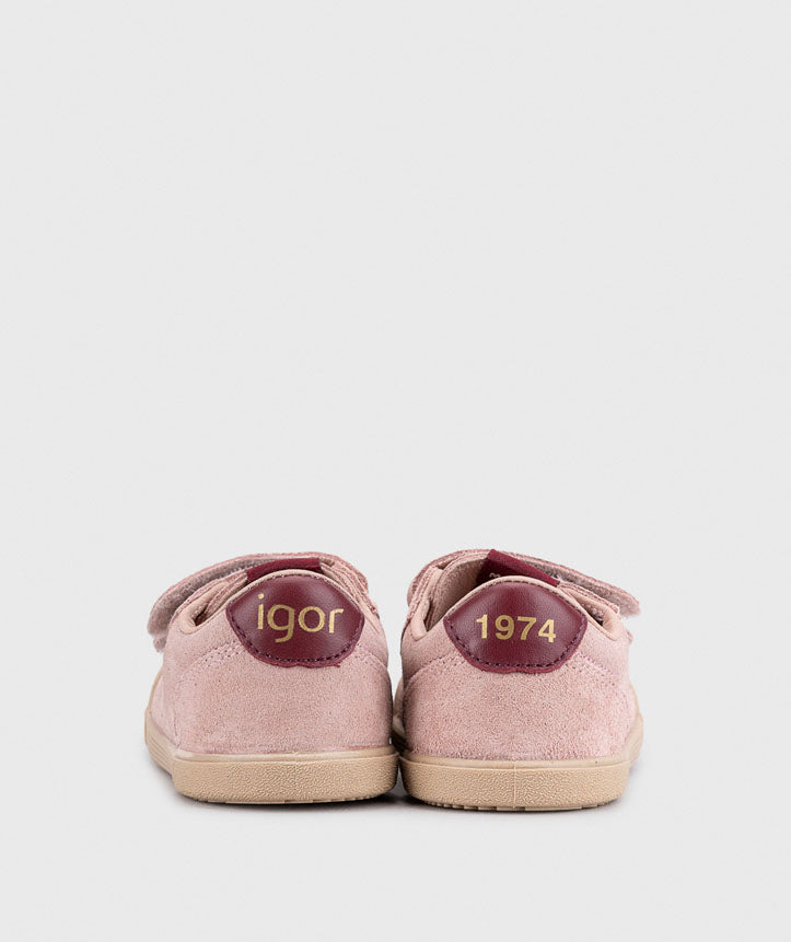 Igor Girl's Tennis Suede Shoes - Rosa