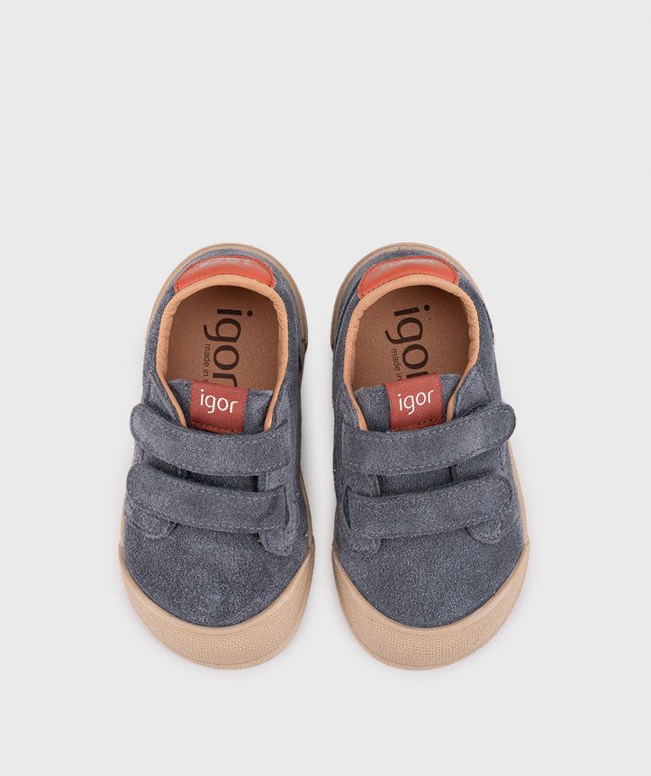 Igor Boy's and Girl's Tennis Suede Shoes - Gris Az