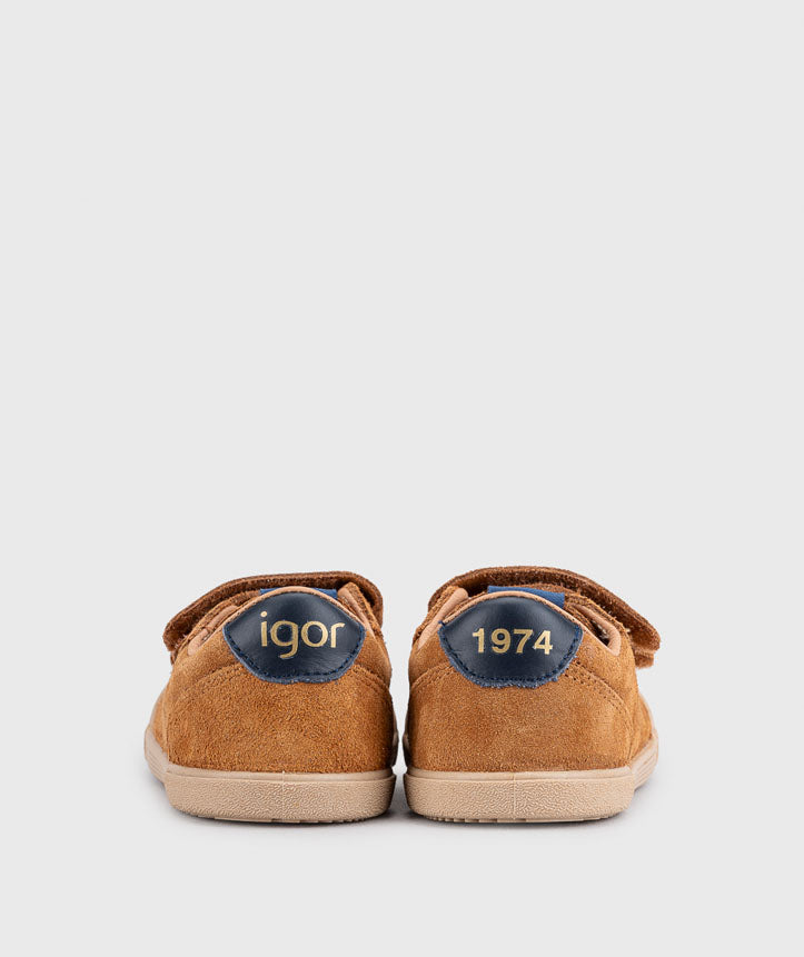 Igor Boy's and Girl's Tennis Suede Shoes - Mostaza