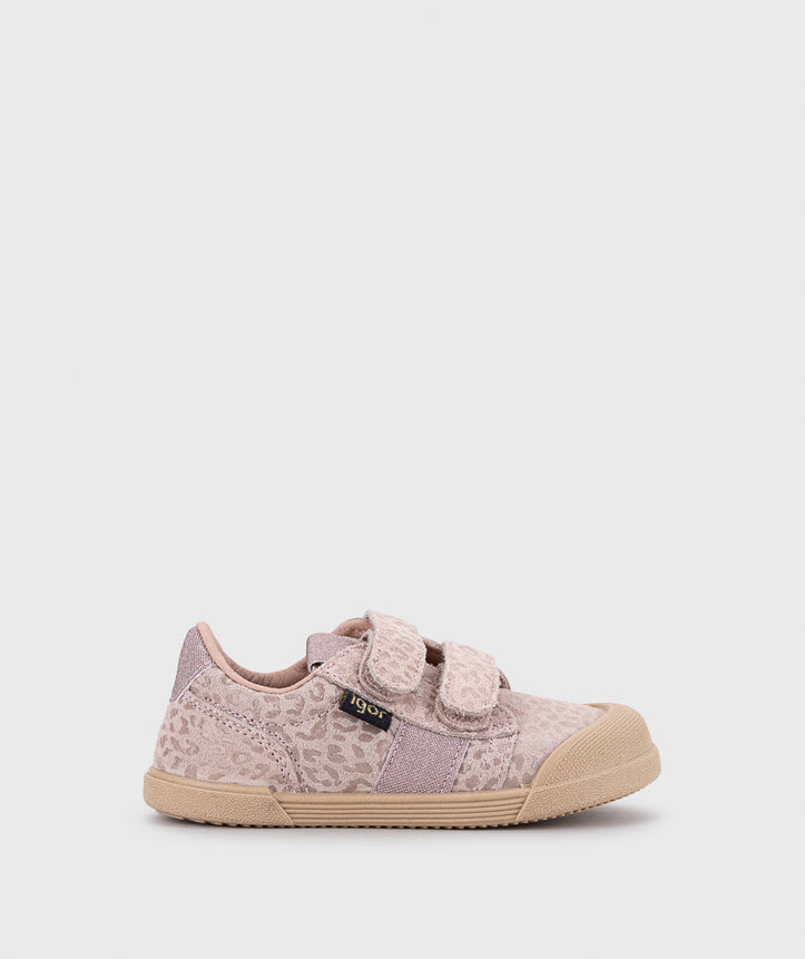 Igor Boy's and Girl's Tennis Leo Barefoot Sneakers - Rosa