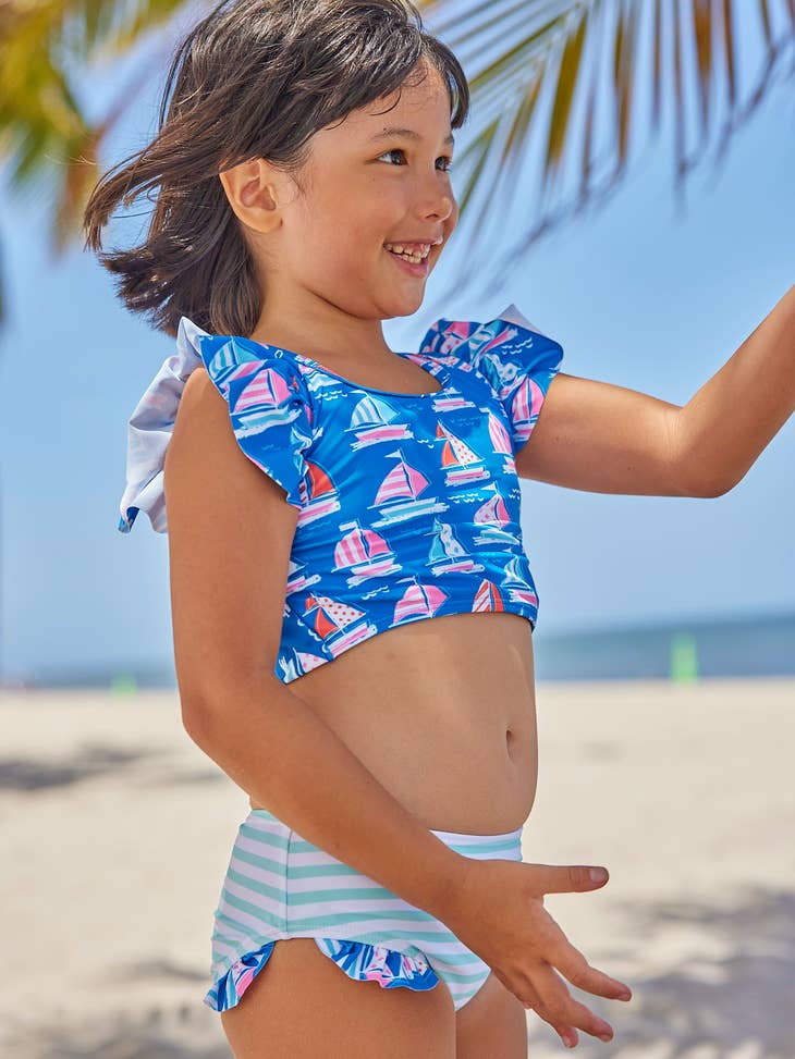 Blueberry Bay Two Piece Swimsuit - Anchors Away