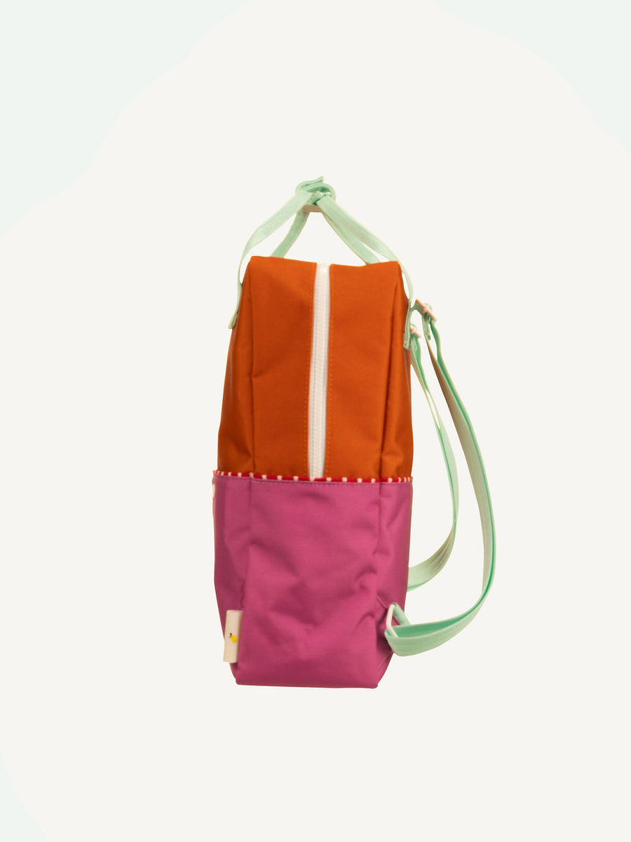 Sticky Lemon Better Together Colorblocking Large Backpack - Gravel Orange / Rosette Pink