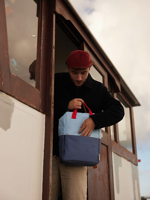 Sticky Lemon Colorblocking Collection Large Backpack - Zissou Blue / Blue Whale