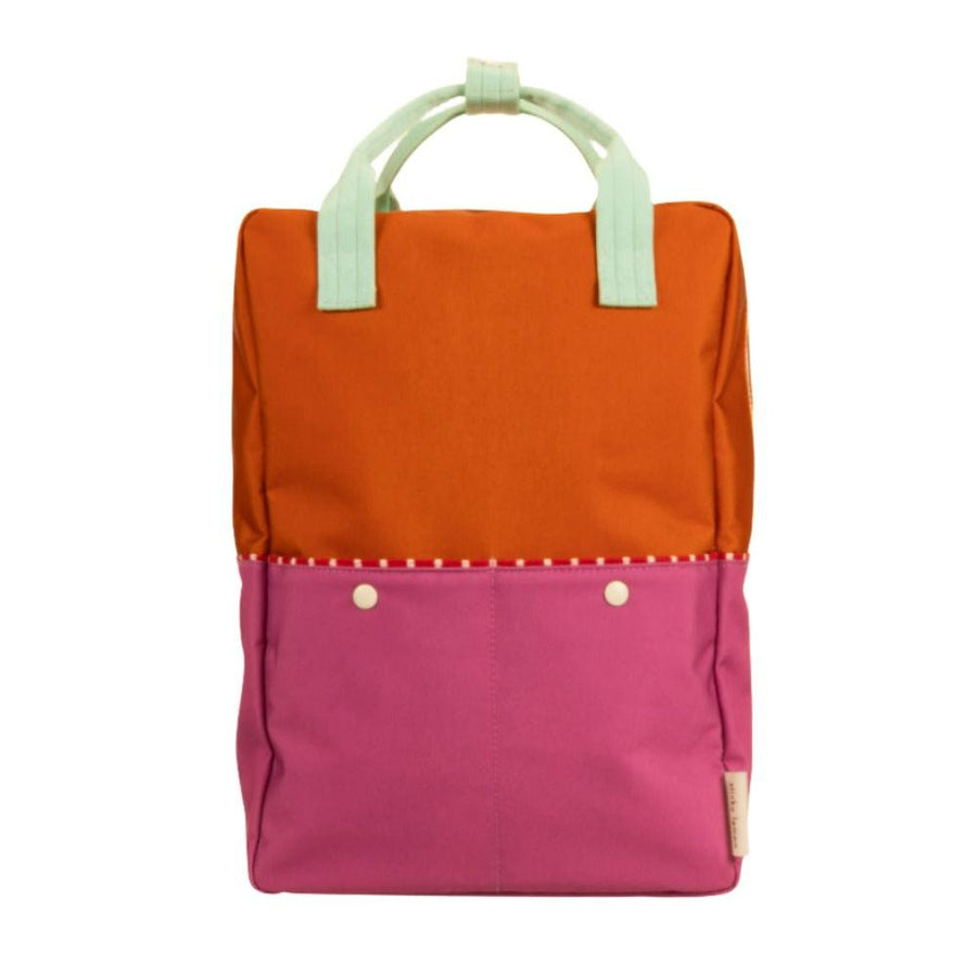 Sticky Lemon Better Together Colorblocking Large Backpack - Gravel Orange / Rosette Pink