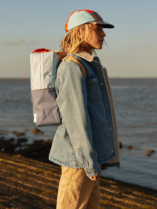 Sticky Lemon Colorblocking Collection Large Backpack - Zissou Blue / Blue Whale