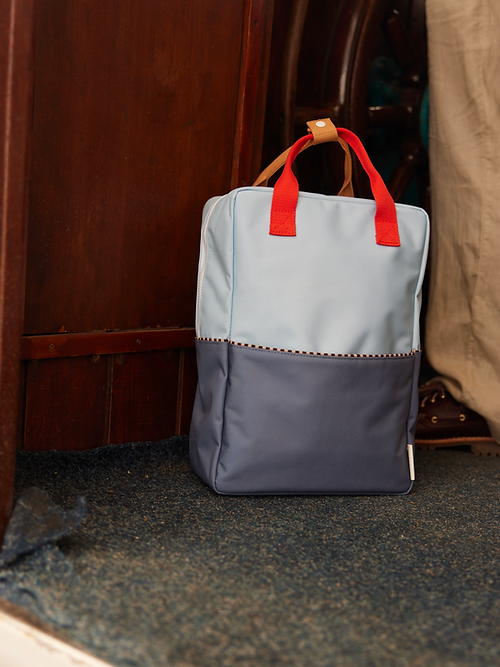 Sticky Lemon Colorblocking Collection Large Backpack - Zissou Blue / Blue Whale