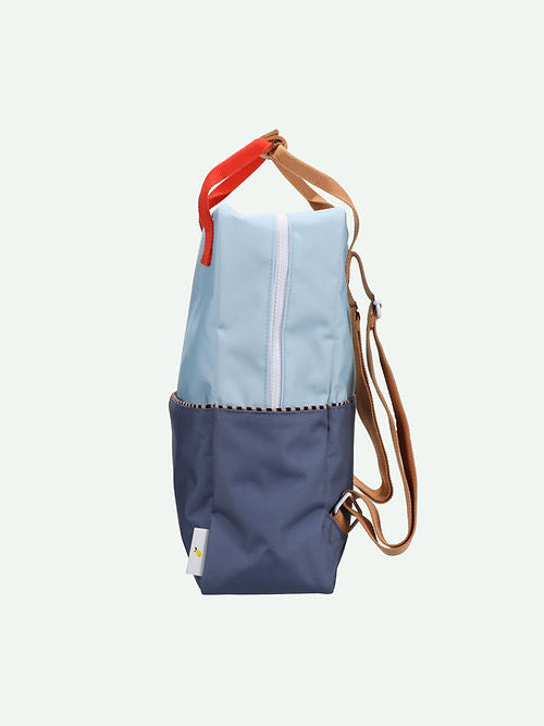 Sticky Lemon Colorblocking Collection Large Backpack - Zissou Blue / Blue Whale