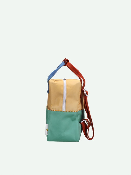 Sticky Lemon Colorblocking Collection Small Backpack  - Sandy Yellow / Aquatic Green