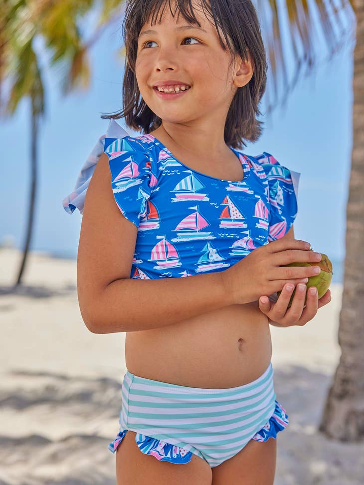 Blueberry Bay Two Piece Swimsuit - Anchors Away