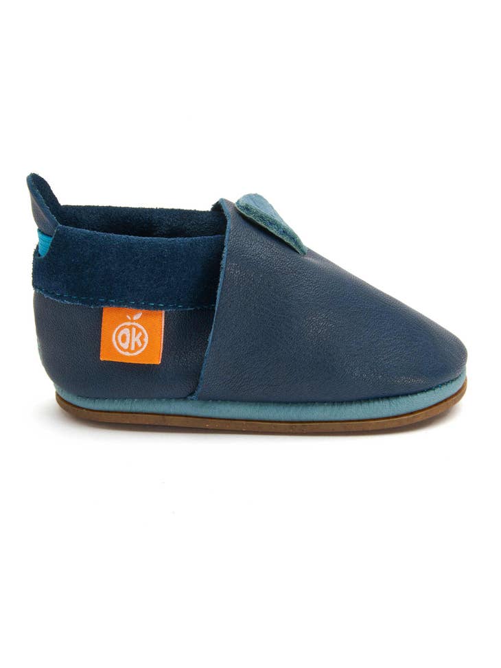 Orangenkinder Girl's and Boy's AMIGO Barefoot Shoes, Blue