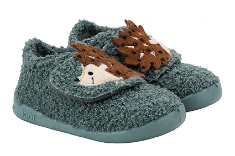Igor Boy's and Girl's Homie Erizo Hedgehog Barefoot Shoes - Verde